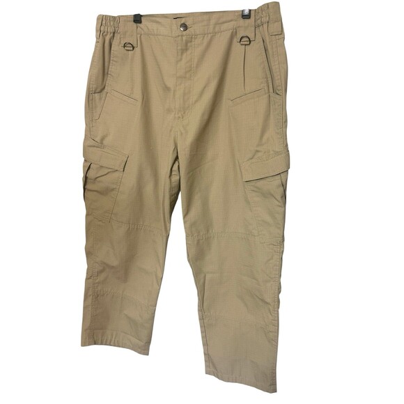 CQR MENS Tactical Khaki Tan Cargo Ripstop Hiking Pants TPL 106 Size 38 x 27 - Picture 2 of 7